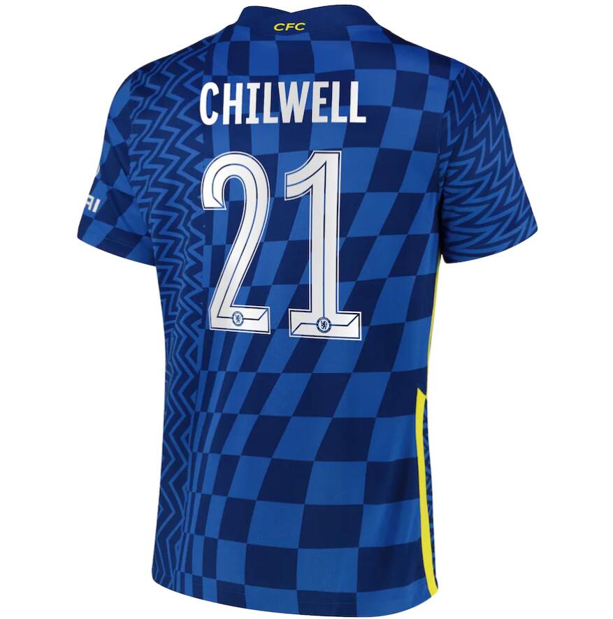 2021/22 Chelsea Cup Home Kit Soccer Jersey with Chilwell 21 printing